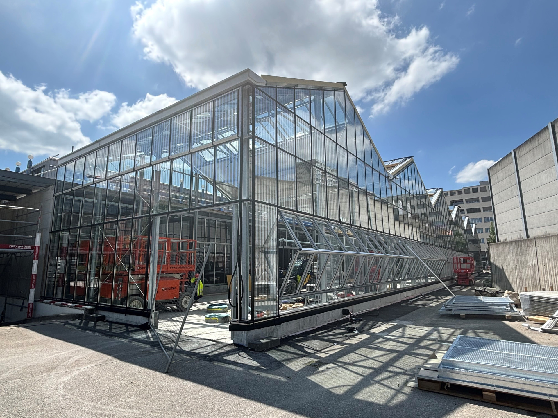 Umbau Letzipark neues Jumbo Glashaus