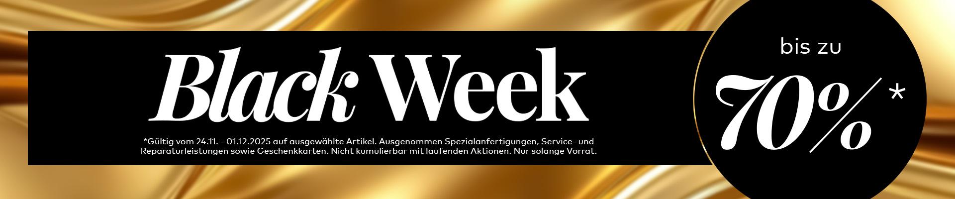 Black Week bis zu 70%