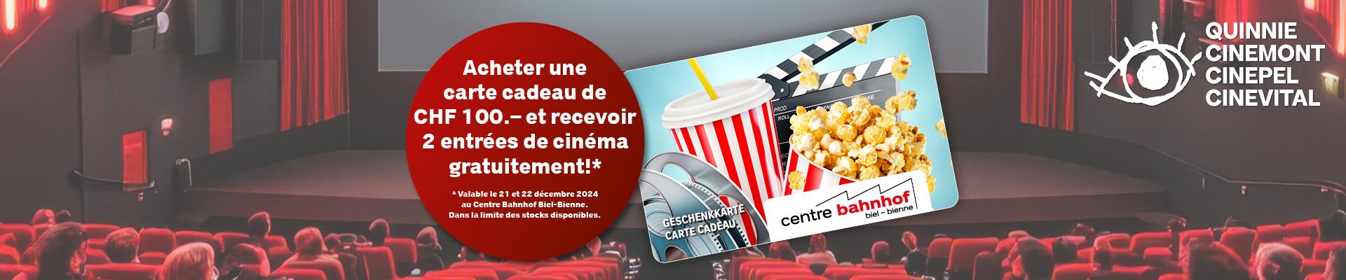 Entrées de cinéma offertes