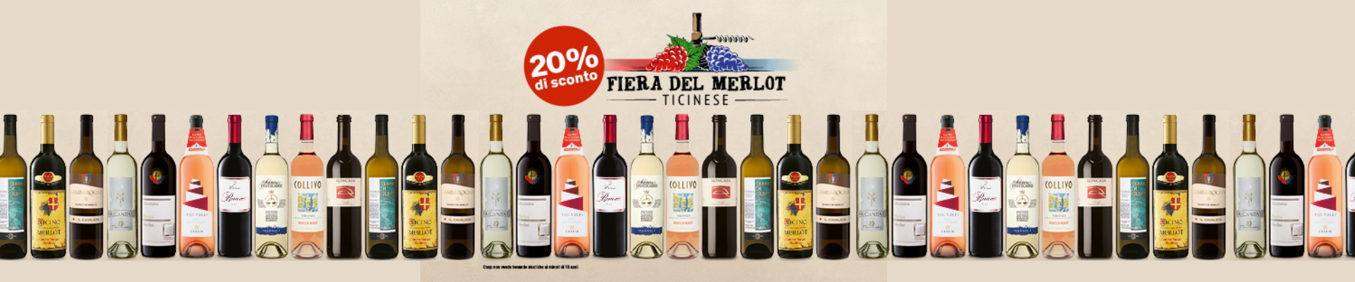 20 % DI SCONTO SU 39 MERLOT TICINESI