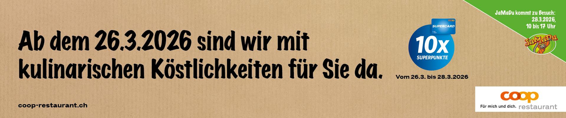 Willkommen im neuen Coop Restaurant