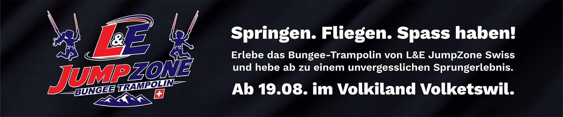 Bungee-Trampolin im Volkiland