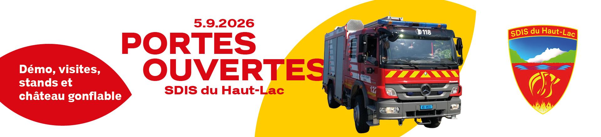 Journée Portes ouvertes SDIS du Haut-Lac - Pompiers