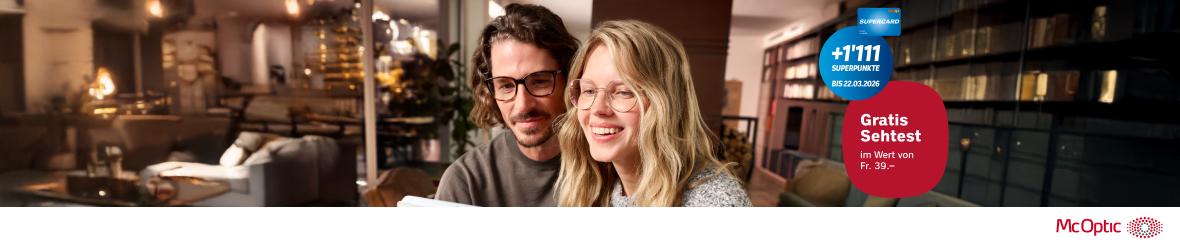 1’111 Superpunkte & Gratis Sehtest bei McOptic
