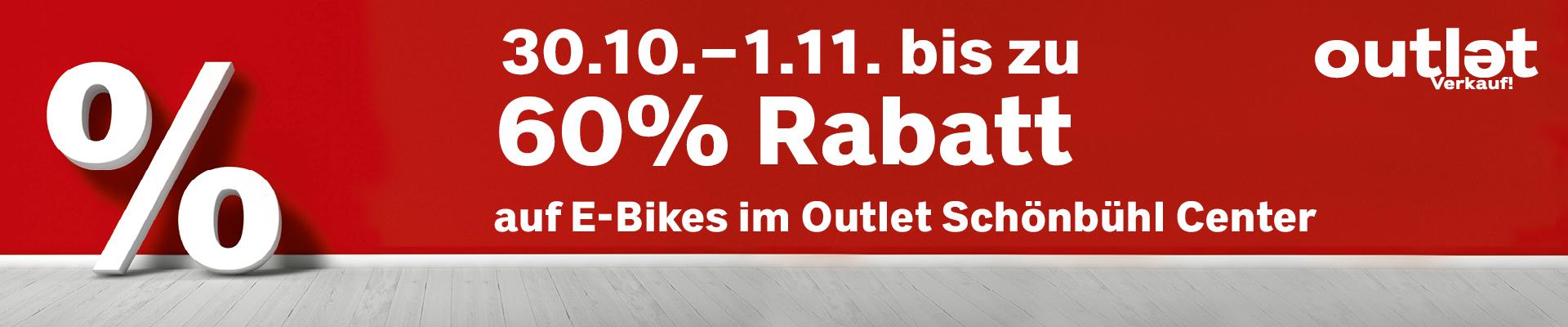 Bis zu 60% Rabatt auf E-Bikes