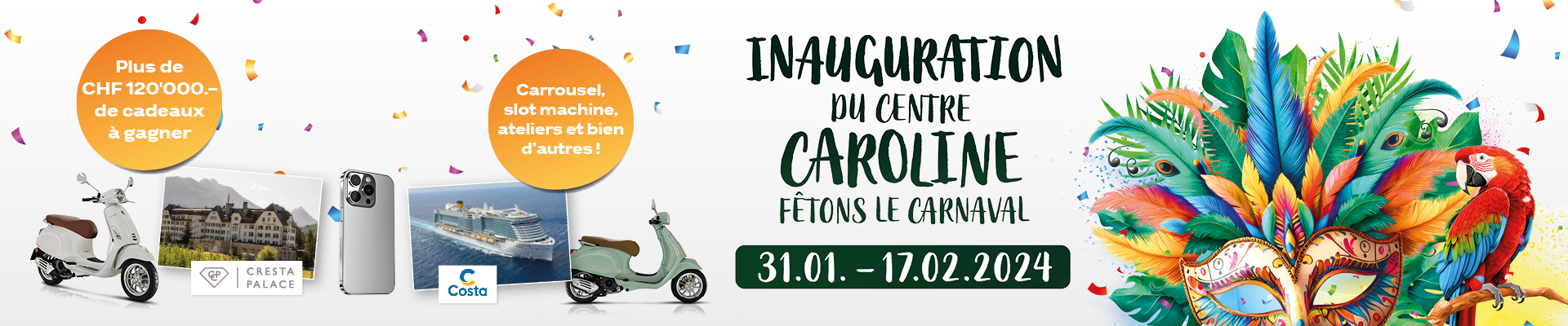 Inauguration du Centre Caroline Lausanne  Fêtons le Carnaval