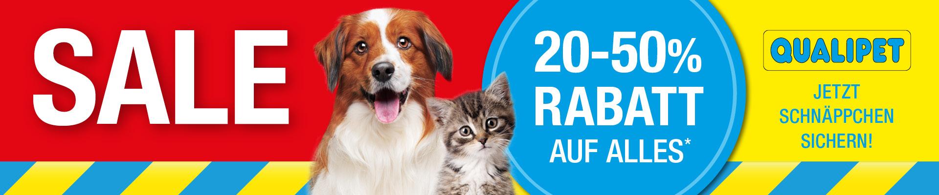 Ausverkauf bei QUALIPET: 20-50% auf Alles*