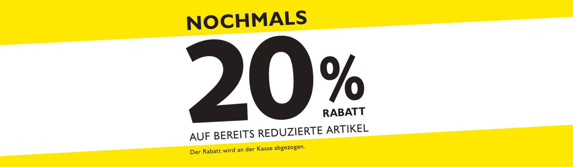 20 % ON TOP AUF SALE