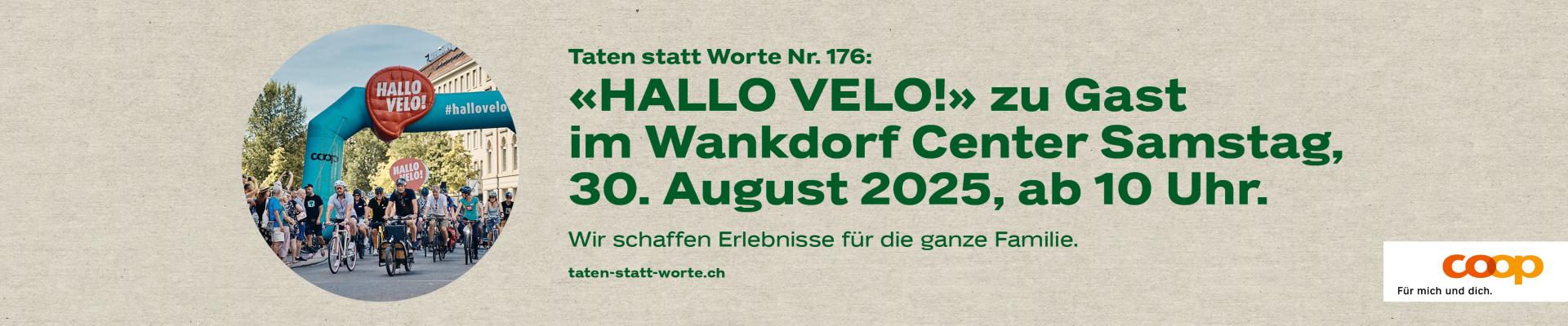 «HALLO VELO!» zu Gast im Wankdorf Center