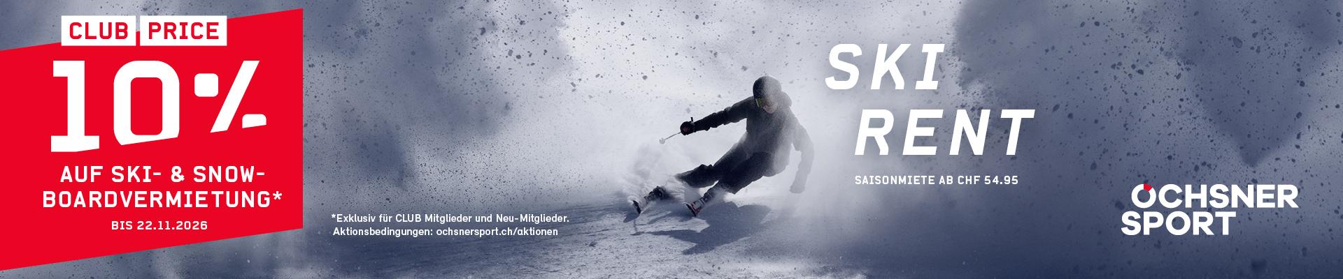 Ski- und Snowboardvermietung