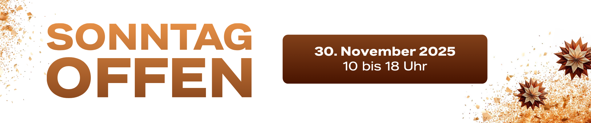 Diesen Sonntag offen