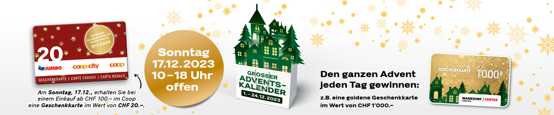 Diesen Sonntag offen