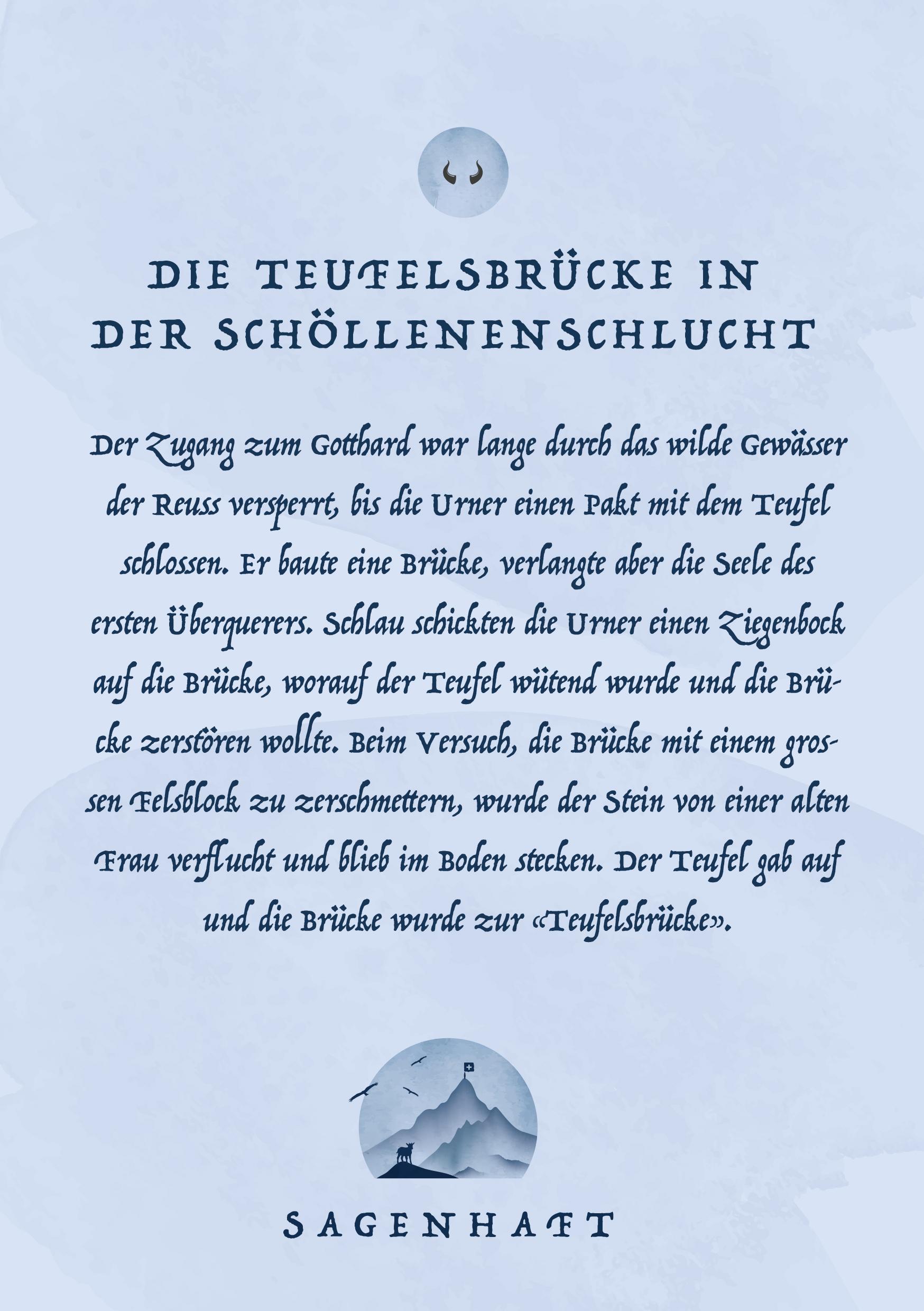 Teufelsbrücke in der Schöllenenschlucht